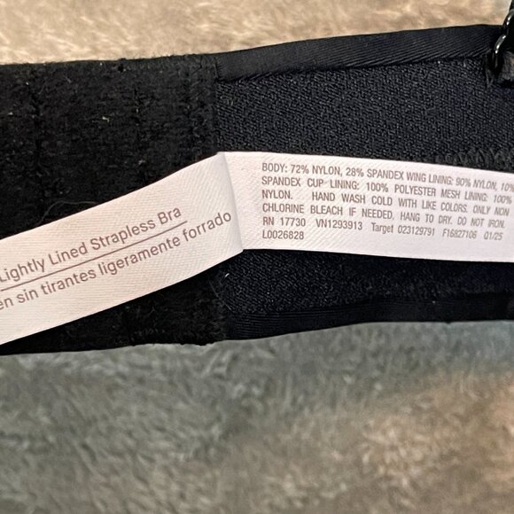 Auden Women Lightly Lined Convertible Strapless Underwired Classic Demi Bra 34C - Picture 9 of 10